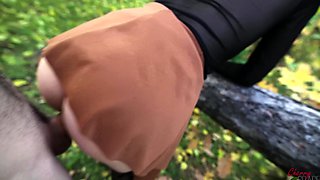 Public Suck N' Fuck - Outdoor Creampie