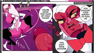 Verosika Vs Moxxie - Sex Battle - Helluva Boss - Jo Jo And Car Toon