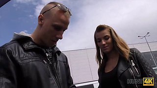 Hot teen gets paid to suck and fuck a rich dude in POV reality action
