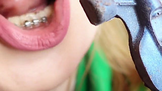 Mukbang Video: Eating Car (mouth Tour Devour Fetish Chewing)