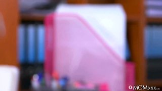 Angel Wicky & Charlie Dean: MILF boss devours nerd's big dick in POV clip