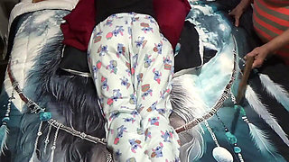 Paddled and soaped by step Mommy