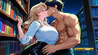 Hot MILF Gets Fucked by Obsessed Student in Library Uncensored AI Hentai