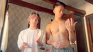 Cute Latino Twink Nani Fucks Asian Boyfriend And Self-sucks Dick - Tyler Wu