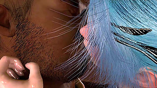 3D Big Boobs Slut Cosplay Model Cheating with BBC