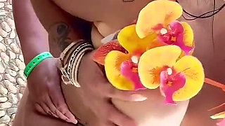 Sex in the Hotel Shower with a Beautiful Latina with a Perfect Body and Standing Tits Who Resive My Milk in Her Ass