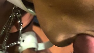 Magdalenas ride in the bathroom Anal Blonde Blowjob Cumshot