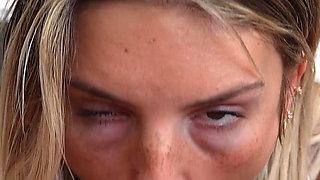 18 Year Old Slut Gets Cum on Her Bikini!