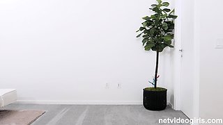 Cute asian teen solo