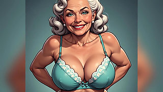 Retro Pinup Bra and Panties Art