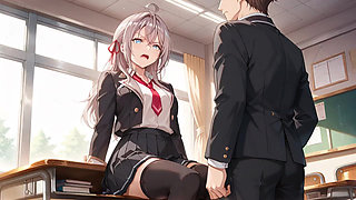 Last Chance to Fix a Bad Grade for Alya. Alisa Mikhailovna Hentai Cosplay