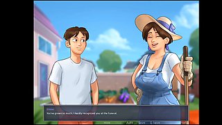 Summer saga part three - Step sister bending over her big booty