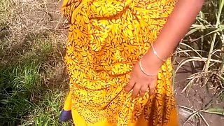 Desi friend's wife Priyanka314 squeezing big tits in guava plantation doggy style sex