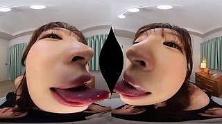Tempting Japanese coquette exciting VR clip