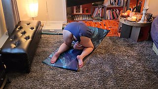 My sexy MILF wife teases me while she does Yoga