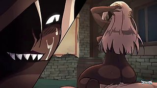 2d Animation Black Woman and Demon Woman