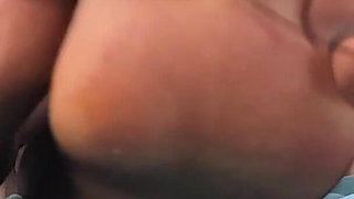 Ultra-sheer Black Nylons POV Pantyhose Footjob - Dame Olga 1080p (020b)