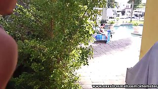 Exxxtrasmall small californian hottie pounded outdoors