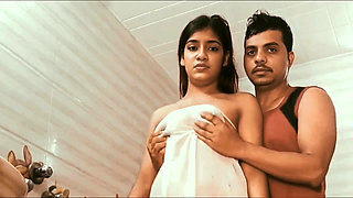 Young college student bathroom risky homemade sex video