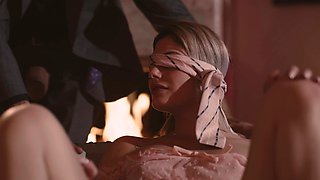 Nella Jones rides a big cock with intense pleasure in a steamy scene.