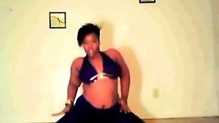 Black BBW Twerking on Webcam - Interracial Sensuality
