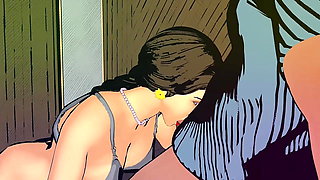 Sex with stepmom animation video in Badroom