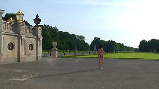 Busty amateur teen outdoor hardcore facial action