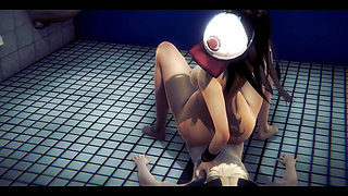 Pokemon Hentai - Hilda Sex in Toilet Full - Japanese Asian Manga Anime Film Game Porn