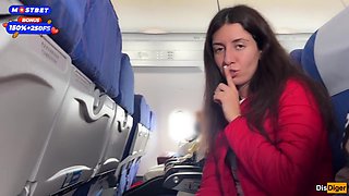Risky Public Jerking Off On A Plane Full Of People - Public Dick Flashing - Katty West