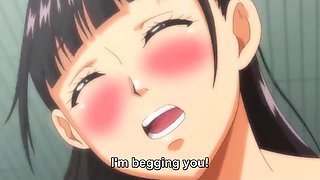 Awesome hentai video with a nice curvy teacher gettting nailed in a classroom by a fat man