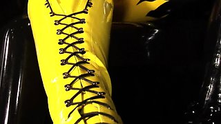 Amateur fetish BDSM action with redhead