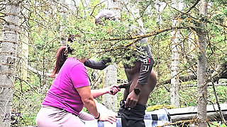 Outdoor Fucking and Blowjob Turns Into a Squirting Mess