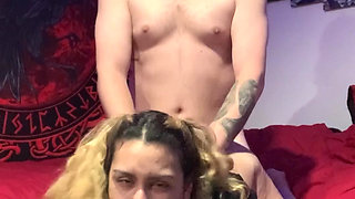 Pull Her Panties To The Side & Fuck Her Pussy