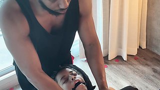 Interracial gangbang brunette slut facial bukkake in hd