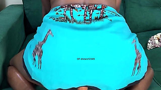 African Beauty Riding Dildo Dripping Wet Pussy Sweetness