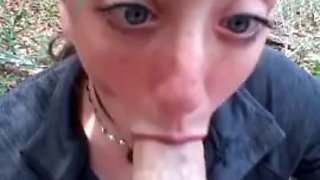 POV, big cock gets a sloppy blowjob from this beautiful wife