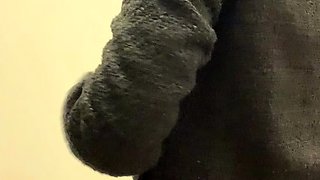 Sexy black amateur caught taking a shower on hidden cam