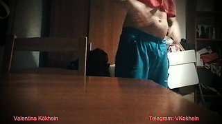 The reality of a submissive wife: Private laughter & Cock slapping. Unscripted.