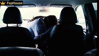 Young Stepdaughter Alina Rai Gives Blowjob To Old Stepdad In Car - Cum In Mouth Teen Amateur