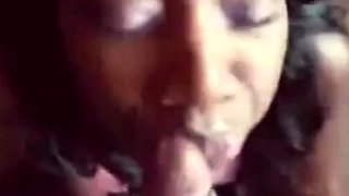 Ebony Amateur's Massive Facial