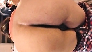 Observe and enjoy a round, chubby and beautiful ass.