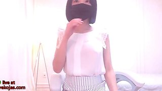 Asian babe shows her big boobs: Big Tits, Amateur  Masturbation Porn