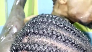 Blacks Only Pre Shoot Shower Time Turned Into Love Making With These Sexy Bi Ebony And Her Man