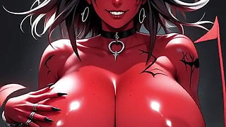 Demon Woman Bounce Breast, Ai Animation