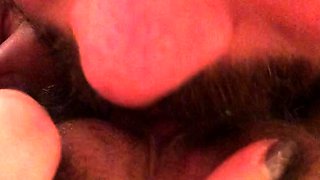 Amateur girlfriends licking in the kitchen