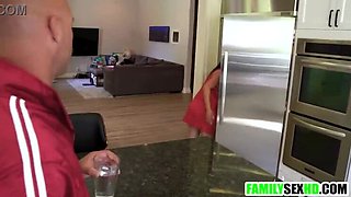 Stealthy Stepdaughter Gives Stepdad a Blowjob with Stepmom Nearby