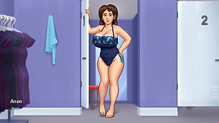 Summertime Saga - Gameplay - Roleplay - Debbie Wears Bikini