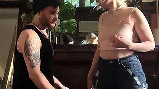 slut his tall blonde fetish flashing ass on live webcam