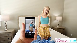 Lustful Lily Larimar Sends Titty Pics to Make Ex BF Jealous Fucks Stepbro Instead