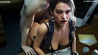 3D Hentai Compilation: Resident Evil Girl Ep10 - Anal, Blowjob, Creampie Gang Bang